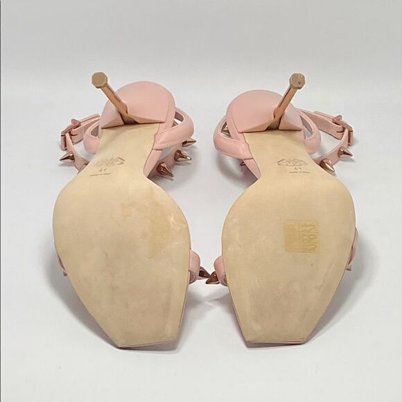 Alexander McQueen Punk Stud Leather High-Heel Sandals size 41 - Picture 8 of 12